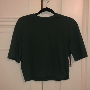 Forest Green crop top. Size XS. Tight fitting.